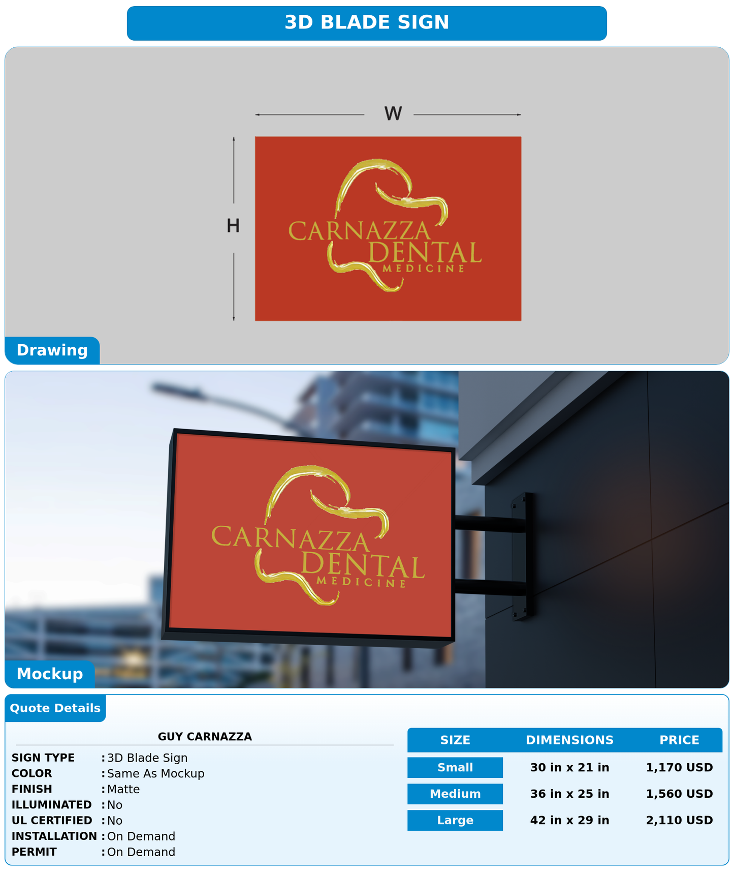 CUSTOM MOCKUP SIGN FOR guy carnazza