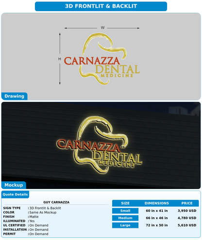 CUSTOM MOCKUP SIGN FOR guy carnazza