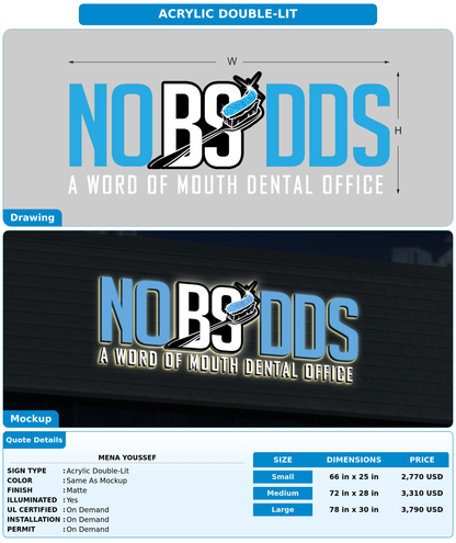 CUSTOM MOCKUP SIGN FOR Mena Youssef