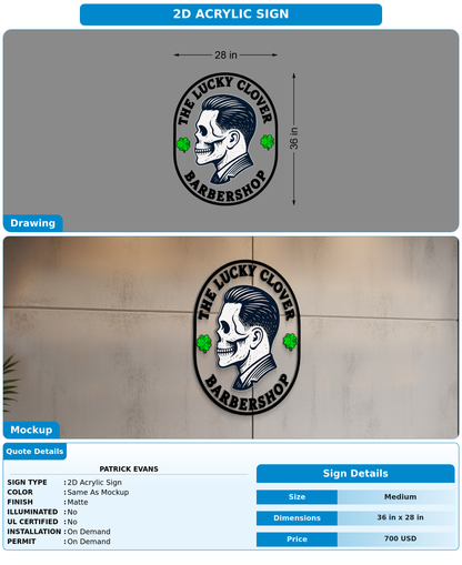 CUSTOM MOCKUP SIGN FOR Patrick Evans