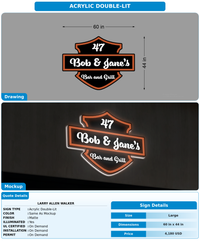 CUSTOM MOCKUP SIGN FOR Larry Allen Walker