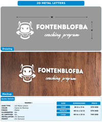 CUSTOM MOCKUP SIGN FOR Raiana I