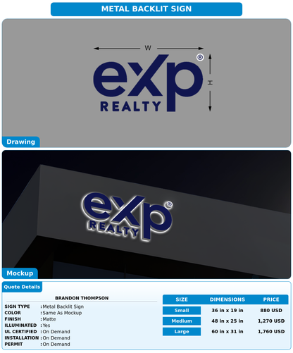 CUSTOM MOCKUP SIGN FOR brandon thompson