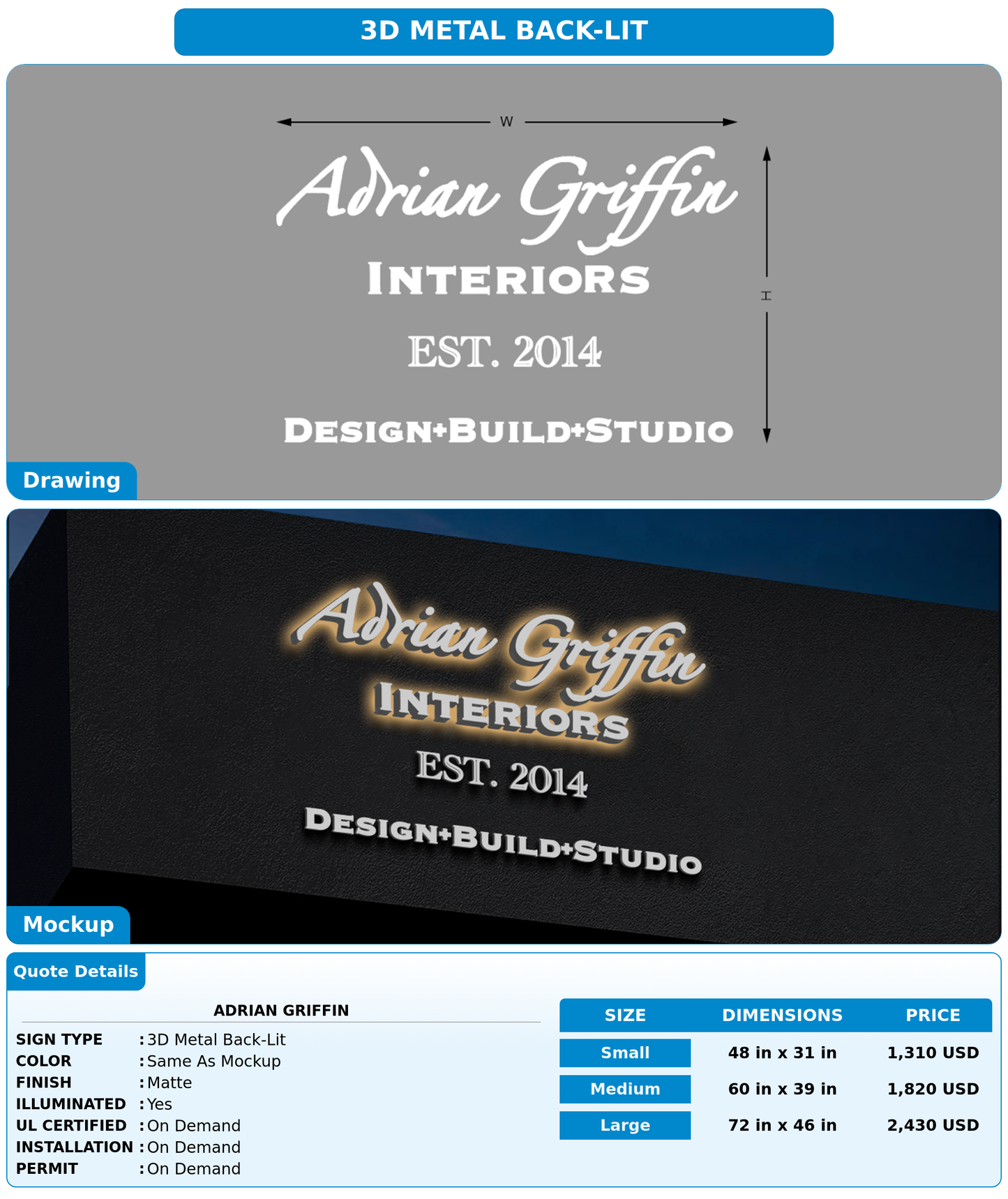 CUSTOM MOCKUP SIGN FOR adrian griffin