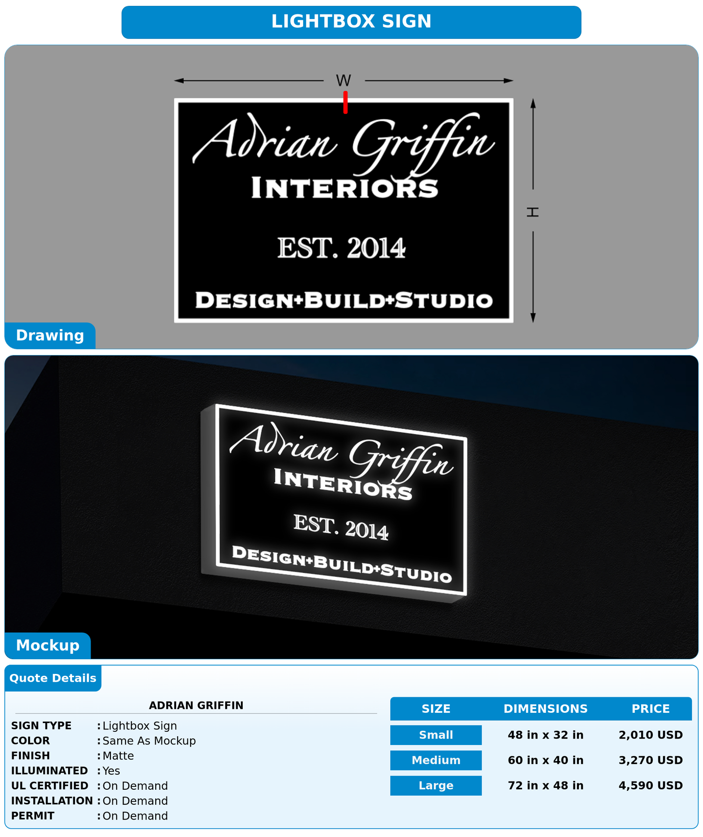 CUSTOM MOCKUP SIGN FOR adrian griffin