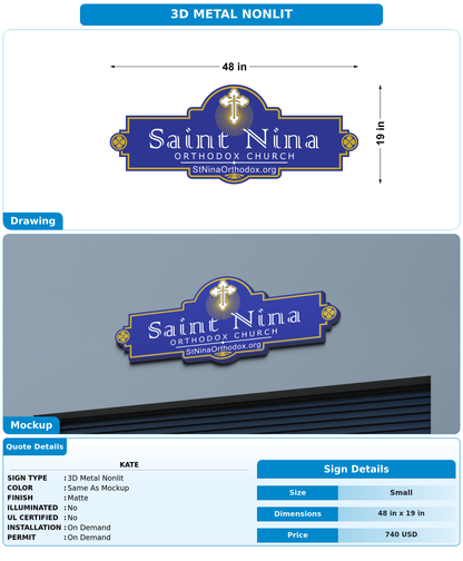 CUSTOM MOCKUP SIGN FOR Kate
