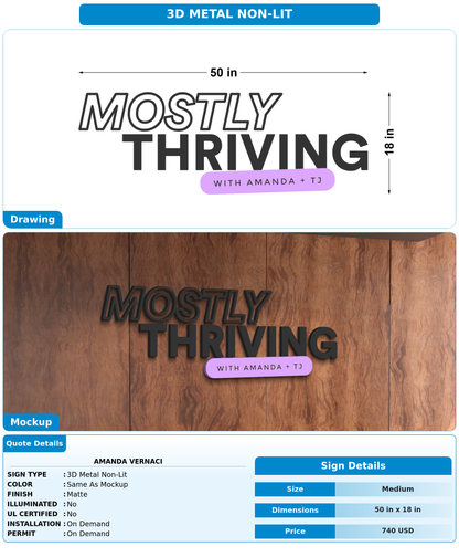 CUSTOM MOCKUP SIGN FOR Amanda Vernaci