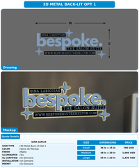 CUSTOM MOCKUP SIGN FOR GINA GARCIA
