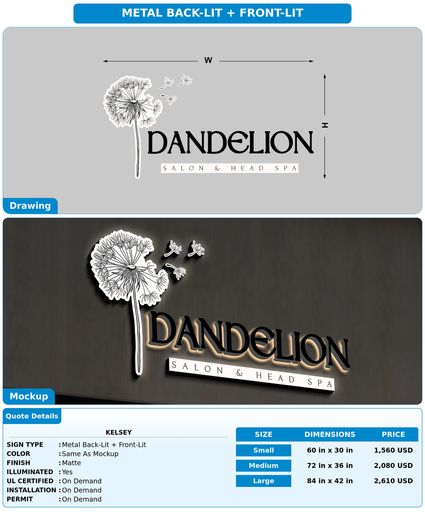 CUSTOM MOCKUP SIGN FOR kelsey