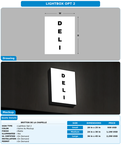 CUSTOM MOCKUP SIGN FOR Britton de la chapelle