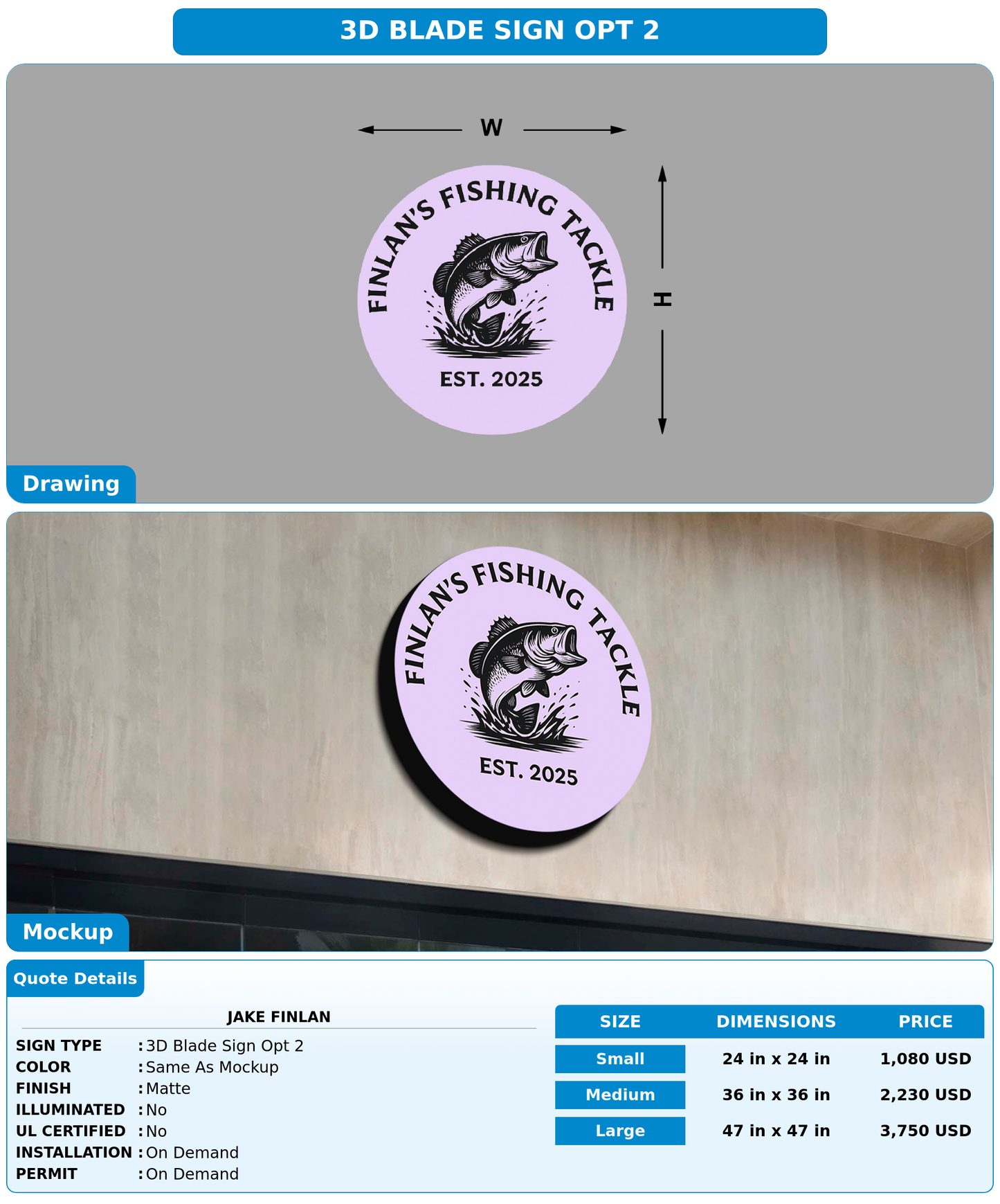 CUSTOM MOCKUP SIGN FOR Jake Finlan