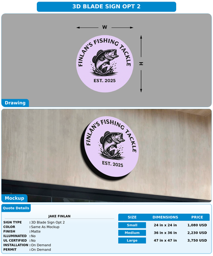CUSTOM MOCKUP SIGN FOR Jake Finlan