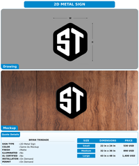 CUSTOM MOCKUP SIGN FOR Bryan Trindade