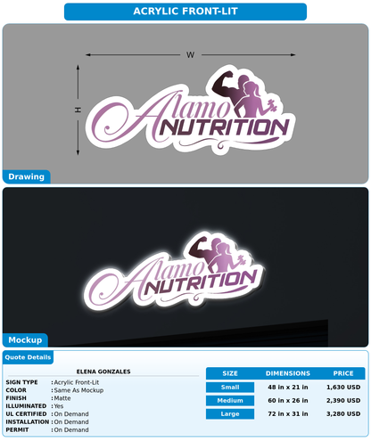 CUSTOM MOCKUP SIGN FOR Elena Gonzales