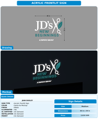 CUSTOM MOCKUP SIGN FOR Jean Dooley