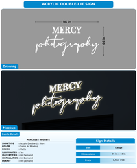 CUSTOM MOCKUP SIGN FOR Mercedes Negrete