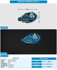 CUSTOM MOCKUP SIGN FOR Dante Cano
