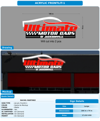 CUSTOM MOCKUP SIGN FOR Rachel Martinez