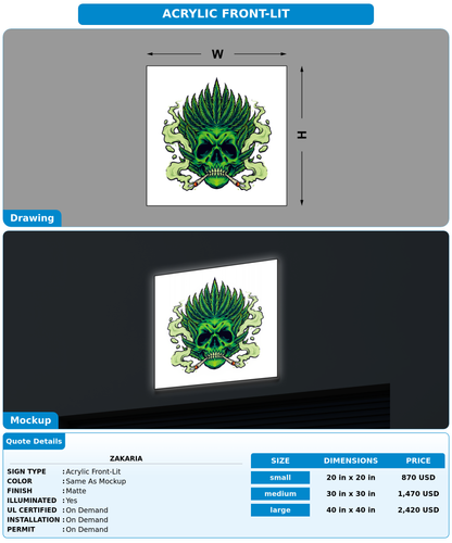 CUSTOM MOCKUP SIGN FOR Zakaria