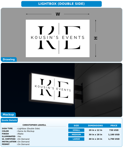 CUSTOM MOCKUP SIGN FOR Christopher Leavell