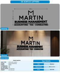 CUSTOM MOCKUP SIGN FOR Tanya Martin
