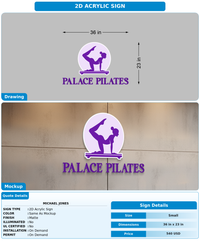 CUSTOM MOCKUP SIGN FOR MICHAEL JONES