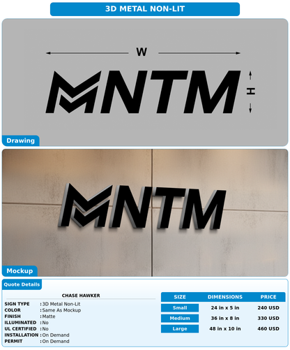 CUSTOM MOCKUP SIGN FOR Chase Hawker
