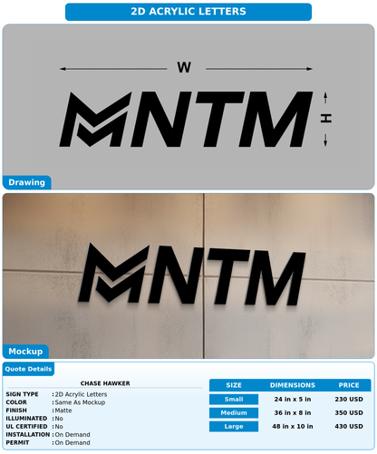 CUSTOM MOCKUP SIGN FOR Chase Hawker