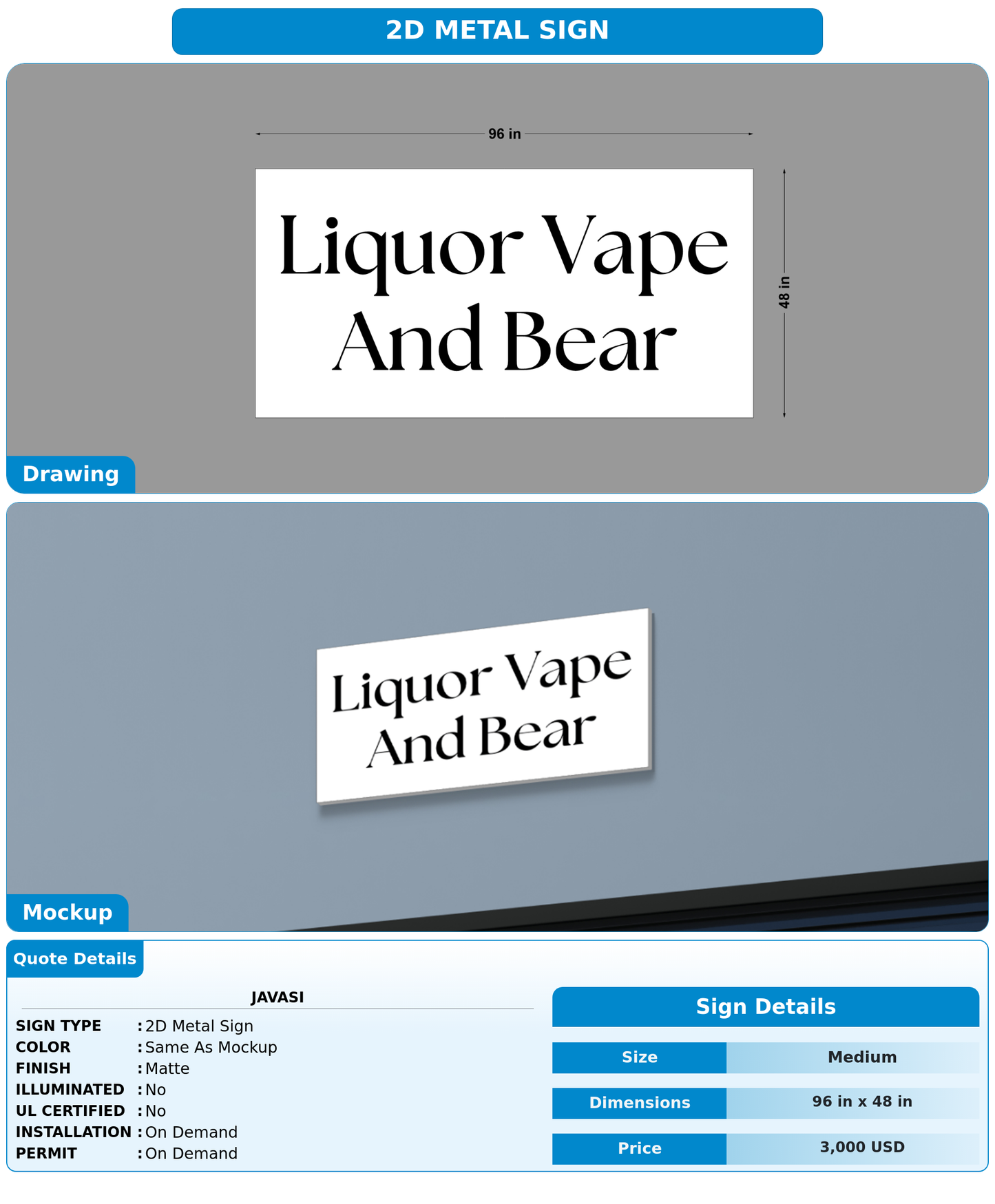 CUSTOM MOCKUP SIGN FOR javasi