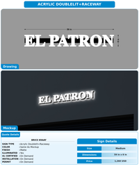 CUSTOM MOCKUP SIGN FOR Brice Kraay