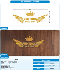 CUSTOM MOCKUP SIGN FOR Angel