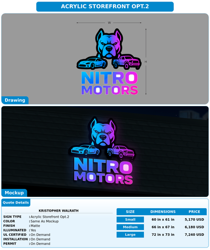 CUSTOM MOCKUP SIGN FOR Kristopher Walrath