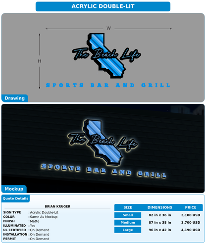 CUSTOM MOCKUP SIGN FOR Brian Kruger