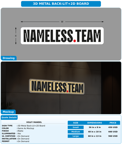 CUSTOM MOCKUP SIGN FOR Volvy Mandel