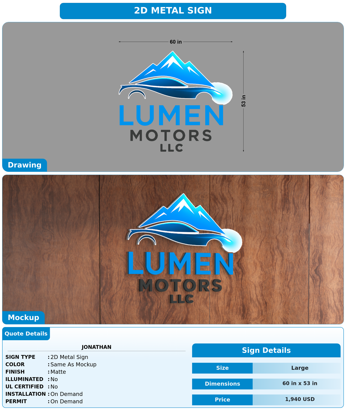 CUSTOM MOCKUP SIGN FOR Jonathan