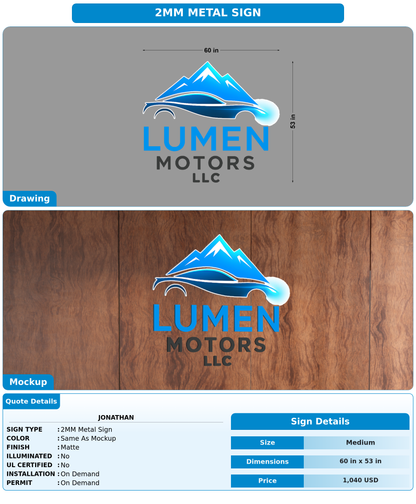 CUSTOM MOCKUP SIGN FOR Jonathan