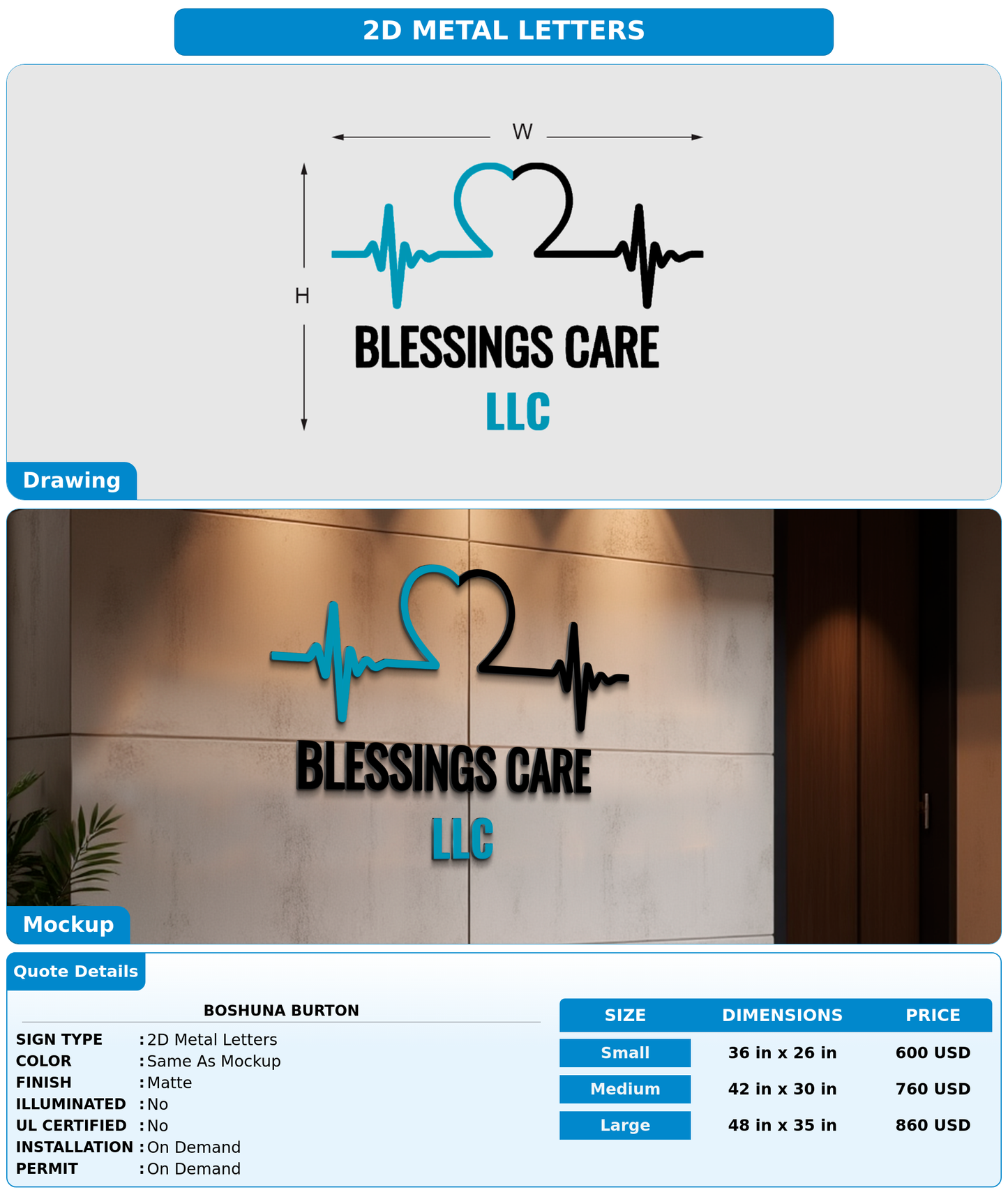 CUSTOM MOCKUP SIGN FOR Boshuna Burton
