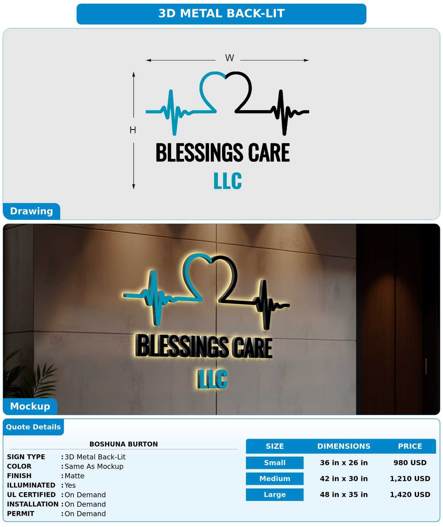 CUSTOM MOCKUP SIGN FOR Boshuna Burton