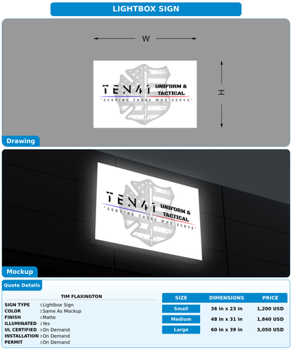 CUSTOM MOCKUP SIGN FOR Tim Flaxington