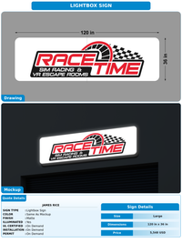 CUSTOM MOCKUP SIGN FOR james rice
