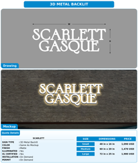 CUSTOM MOCKUP SIGN FOR Scarlett