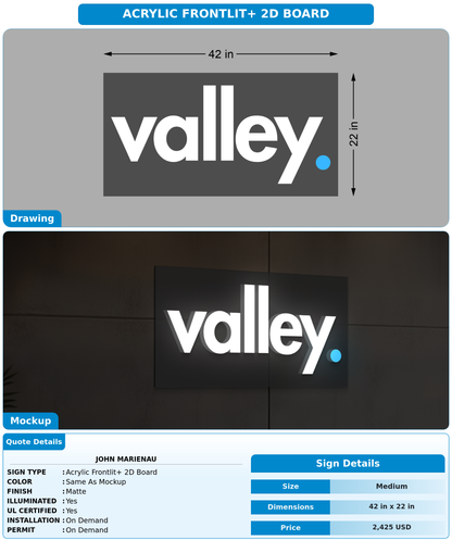 CUSTOM MOCKUP SIGN FOR John Marienau