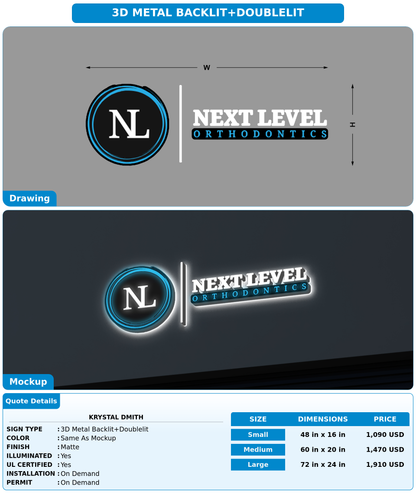 CUSTOM MOCKUP SIGN FOR Krystal Dmith