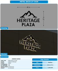 CUSTOM MOCKUP SIGN FOR Andrew George