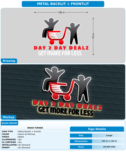CUSTOM MOCKUP SIGN FOR Brian  Turner
