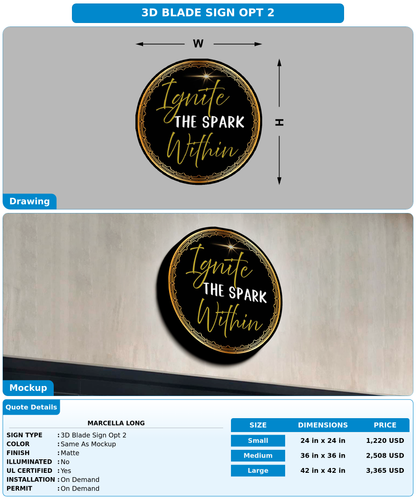 CUSTOM MOCKUP SIGN FOR Marcella Long