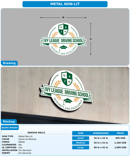 CUSTOM MOCKUP SIGN FOR Nakisha Wells