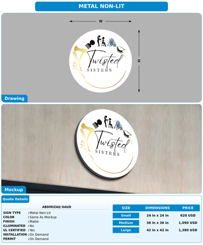 CUSTOM MOCKUP SIGN FOR Abdirizaq Daud
