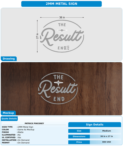 CUSTOM MOCKUP SIGN FOR Patrick Pinckney