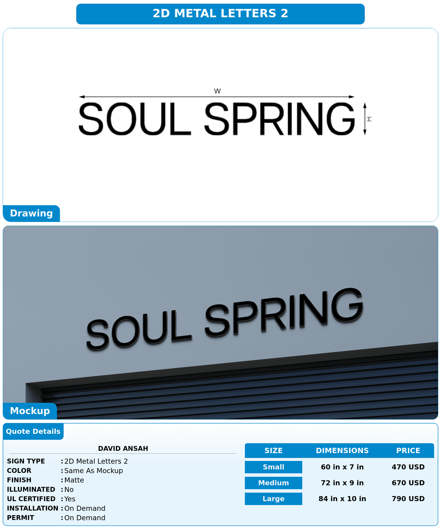 CUSTOM MOCKUP SIGN FOR David Ansah